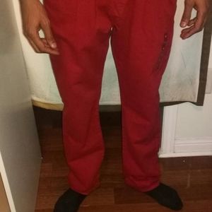 New Men's Guess red jeans